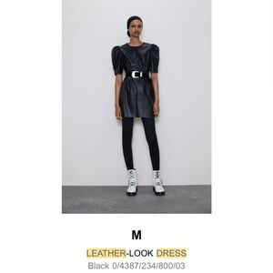 Leather Look Zara Dress